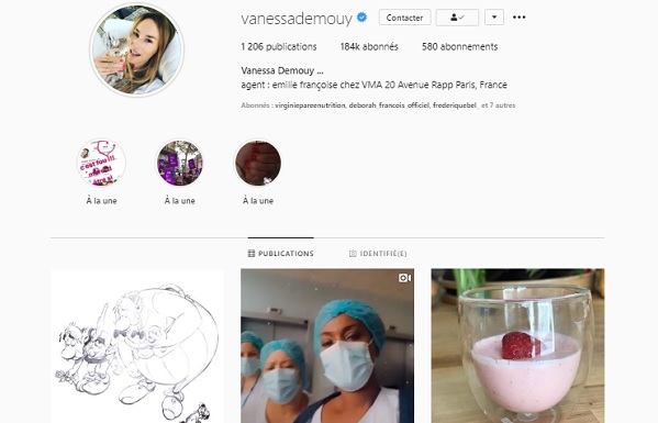 Vanessa Demouy sur Instagram